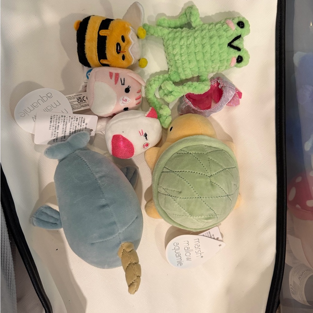 Squishmallows Plush Toy Set - Blue, Green, Yellow